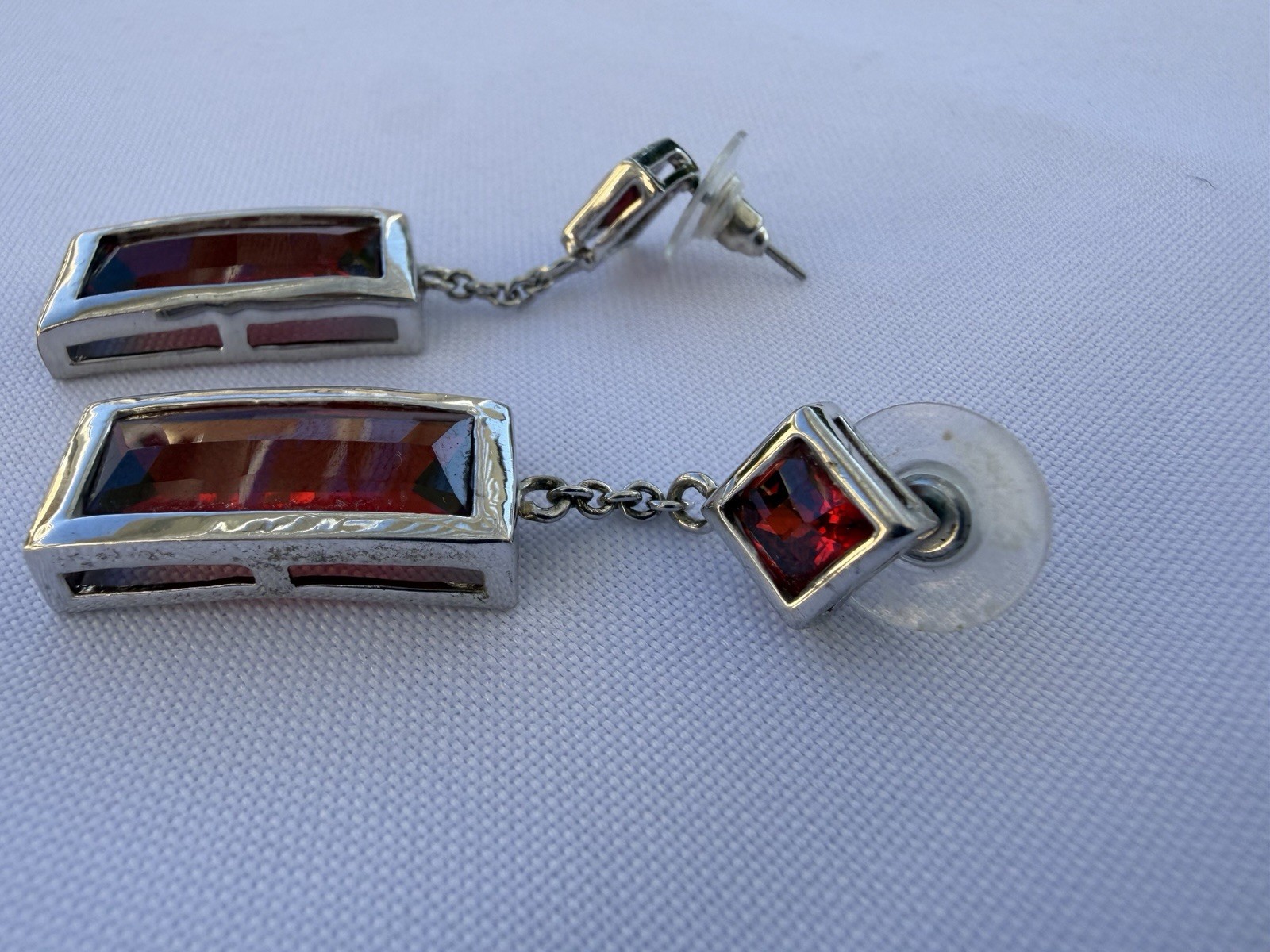 Park Lane Necklace Set 925 Garnet Necklace, Earrings, Ring And Bracelet