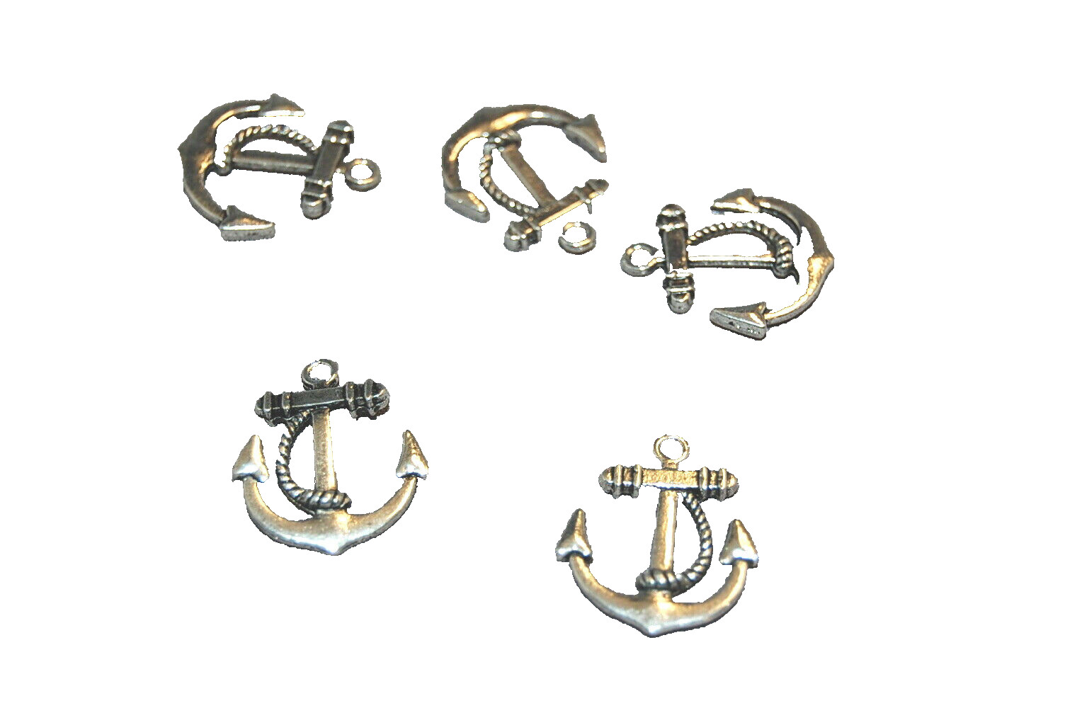 Anchor Sailor Mariner #1 Charm Tibetan Silver J1027