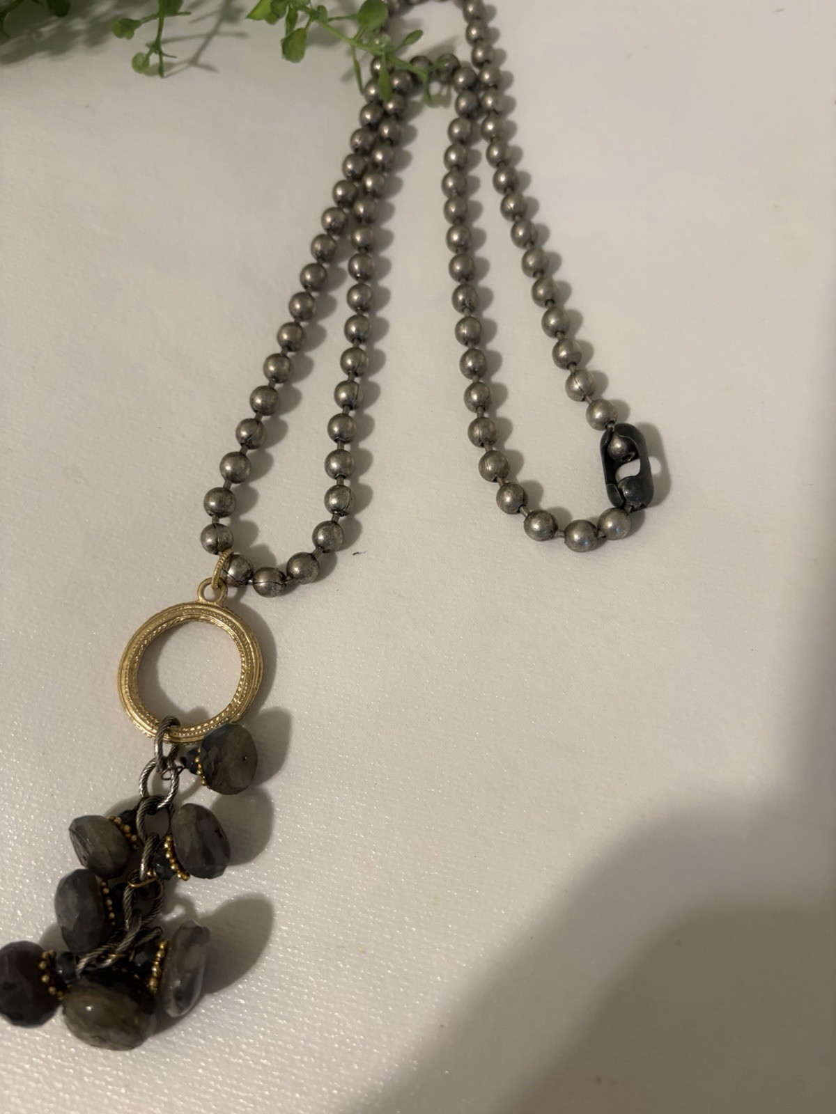 Cascading Pendant Necklace With Toggle Clasp