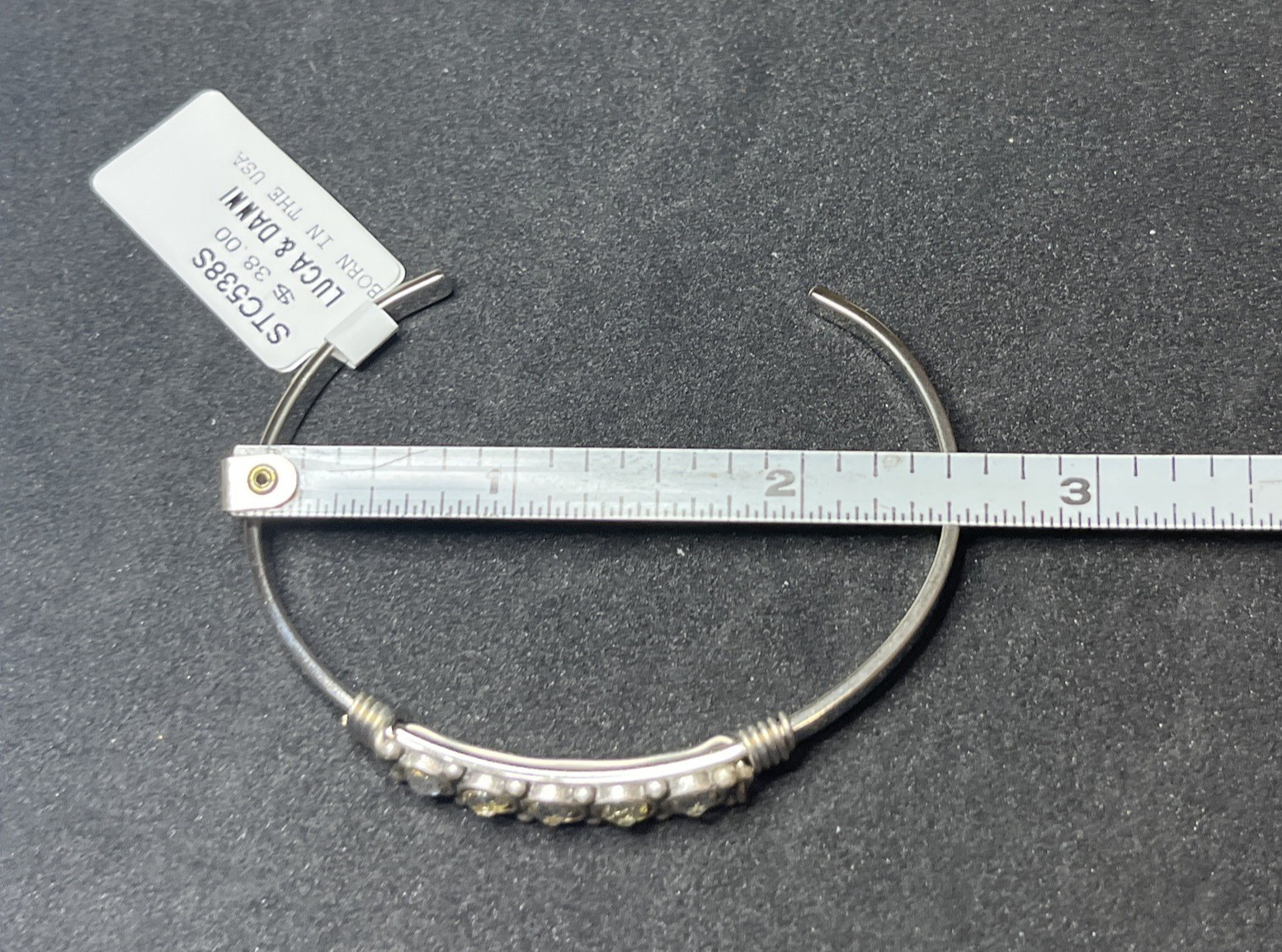 Luca + Danni April Birthstone Cuff Bracelet Regular Size NWT