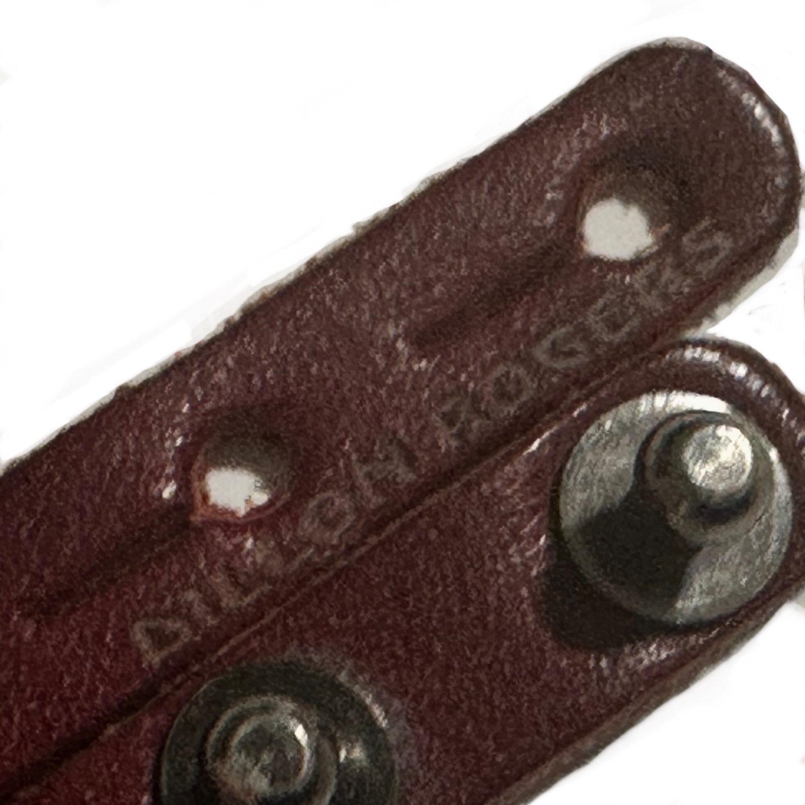 Dillon Rogers Red Brown Leather Believe Bracelet Adjustable 7-8 inch Unisex