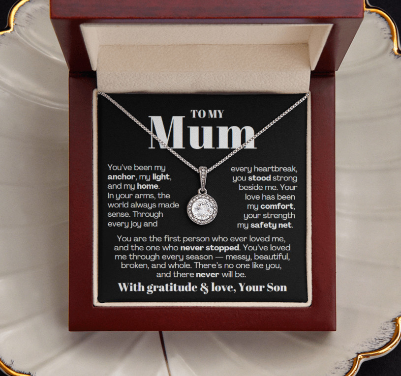 To My MOM necklace Mother’s day Birthday christmas heartfelt Gift from son