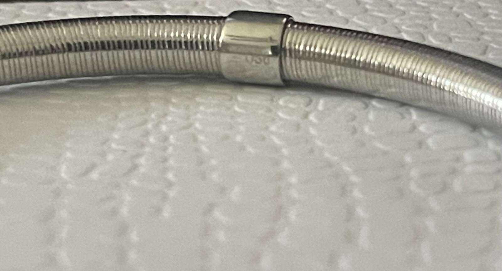 Stainless Steele Ross Simon Bracelet Bangle ribbed slip On