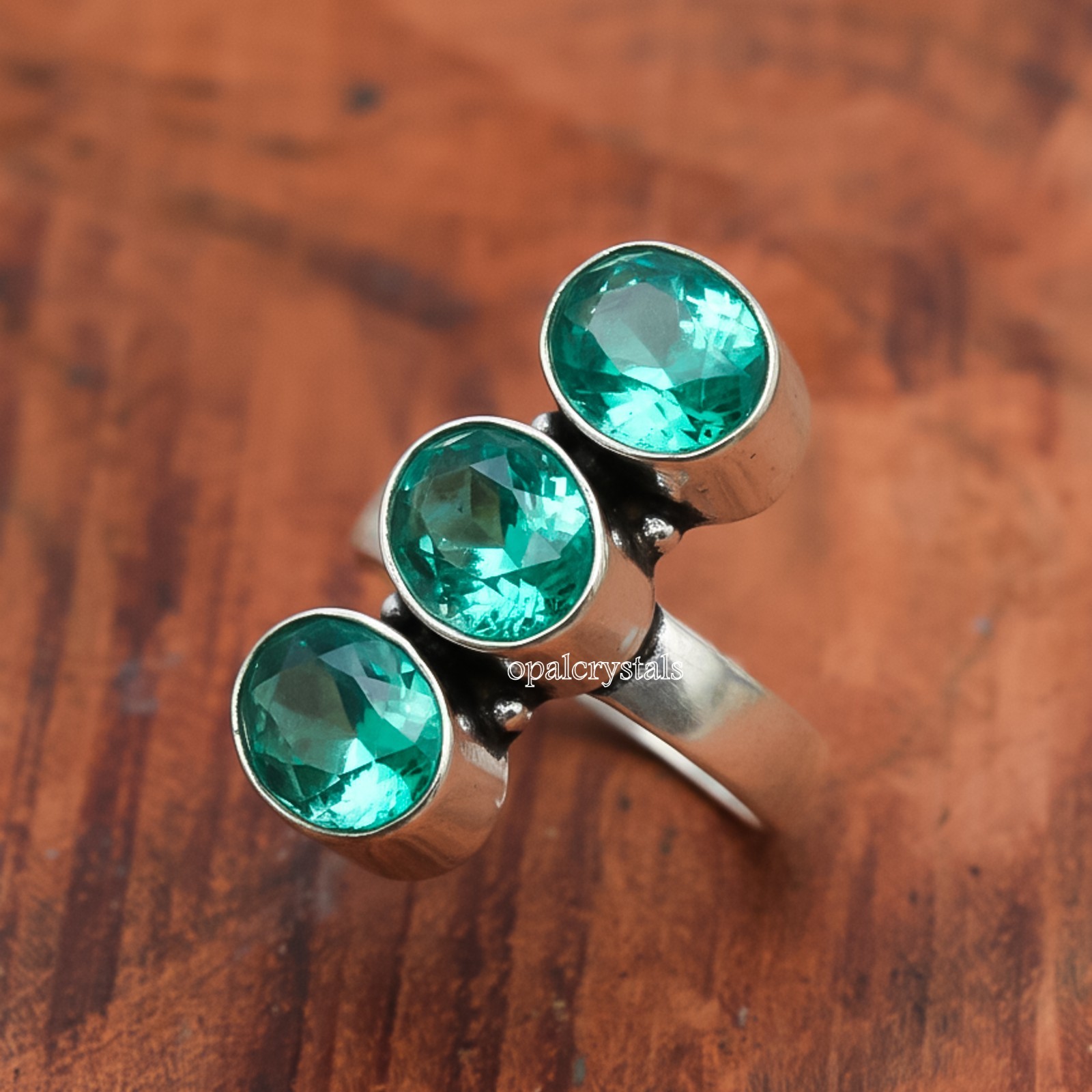 Paraiba Tourmaline Gemstone 925 Sterling Silver Ring Handmade Jewelry Ring Gift