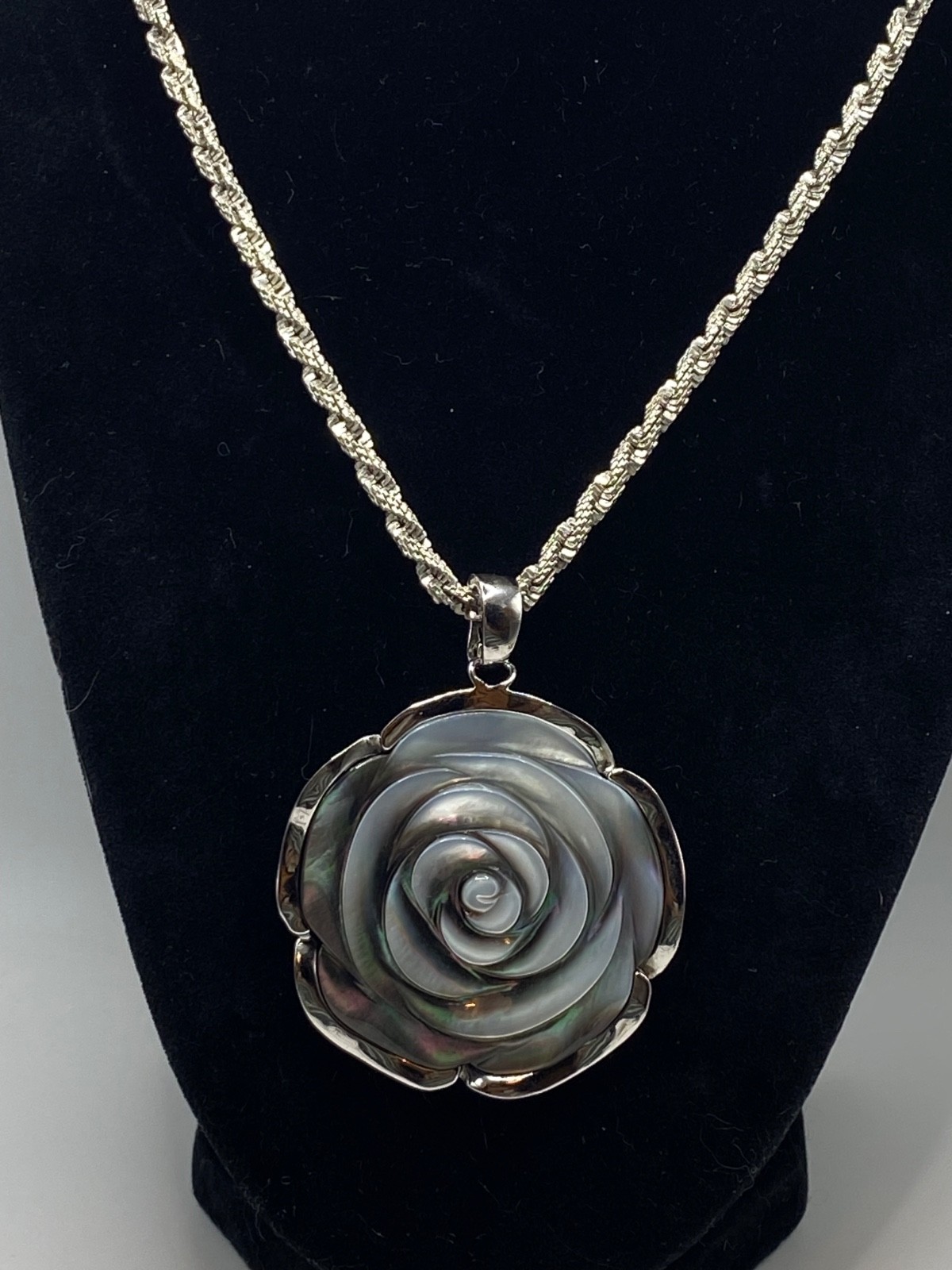 Sterling Silver 925 on 17” Chain Necklace