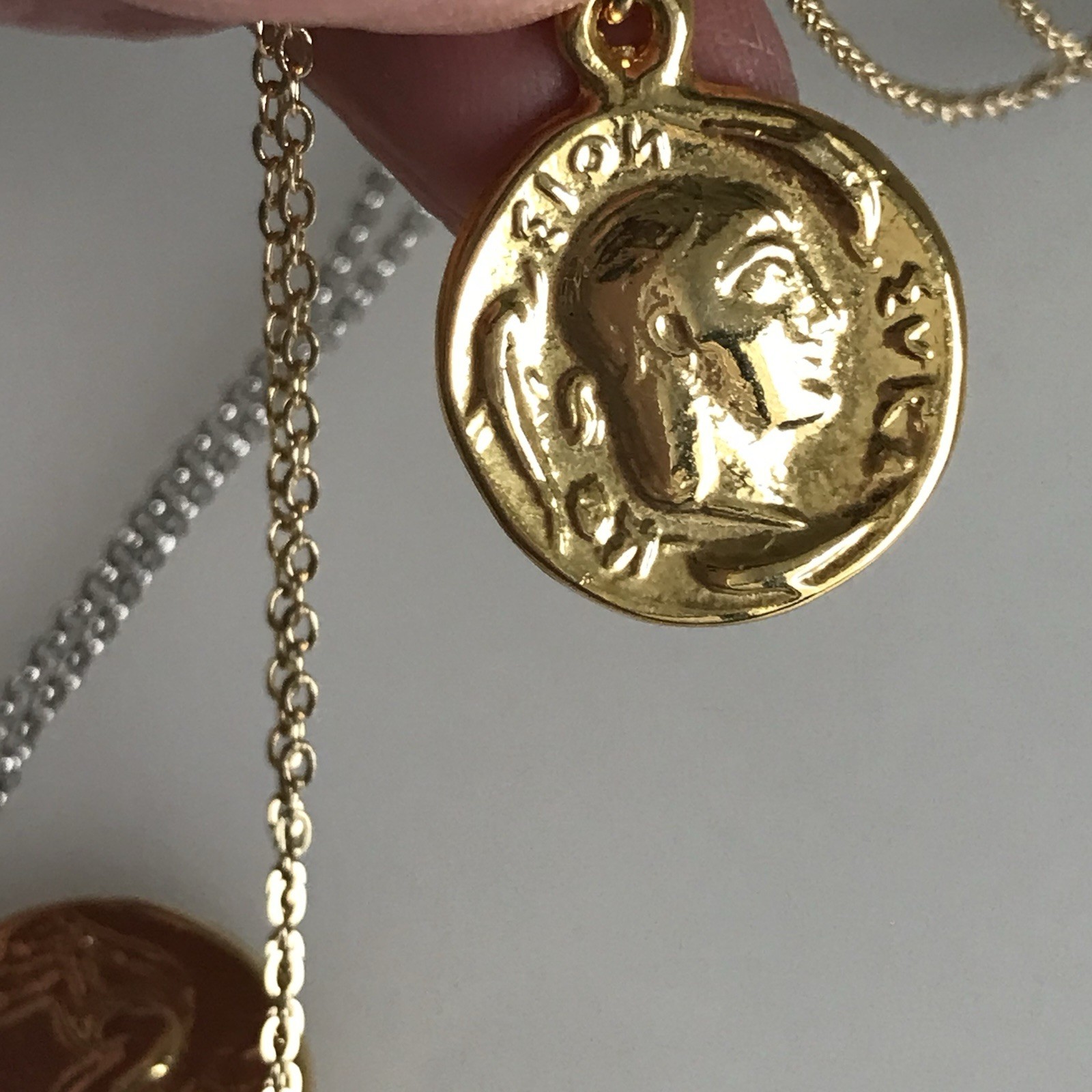 Double Sided Ancient Coin Necklaces-Greek & Roman Inspired Designs – New