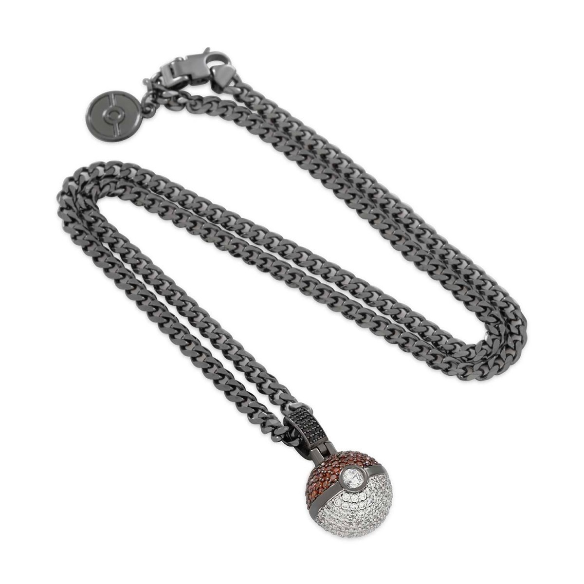 Pokémon × KING ICE: POKE BALL NECKLACE – 20 INCH CHAIN TCG 151 NINTENDO Official