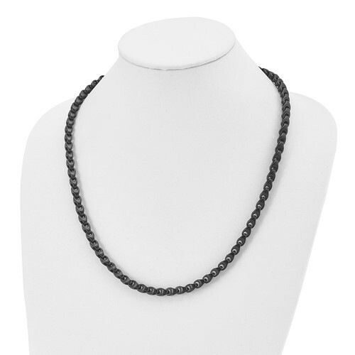*BRAND NEW* Chisel Stainless Steel Brushed Black IP-Plated Necklace SRN1457-24