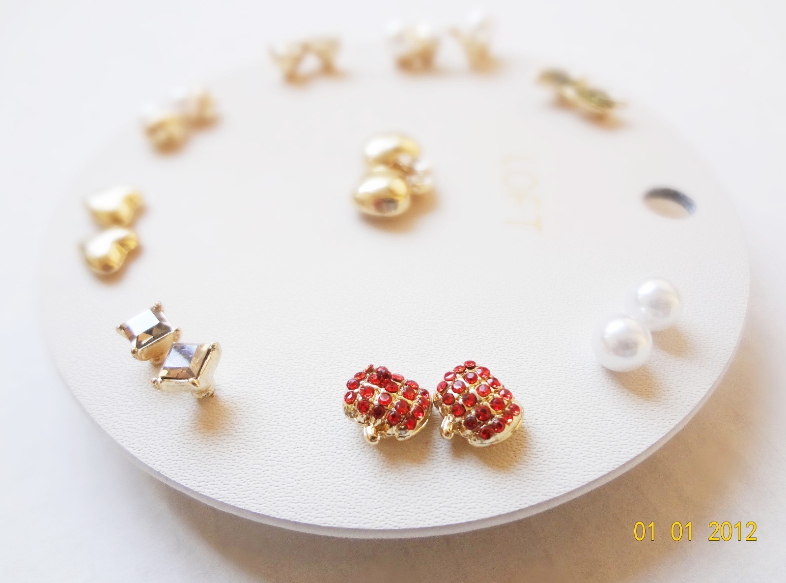 LOFT Earrings Set 9 Pairs Metal/Imitation Pearl Crystal – New