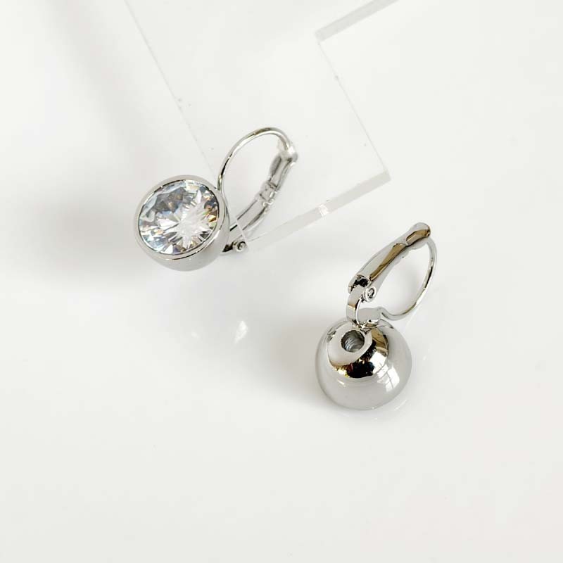 New White House Black Market CZ Round Drop Earrings Women Party Vacation Jewelry