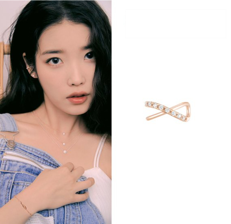 J.Estina Jete Collection 14K Ear cuff JJJTEQ1BS022R4P00 Rose Gold C.Z