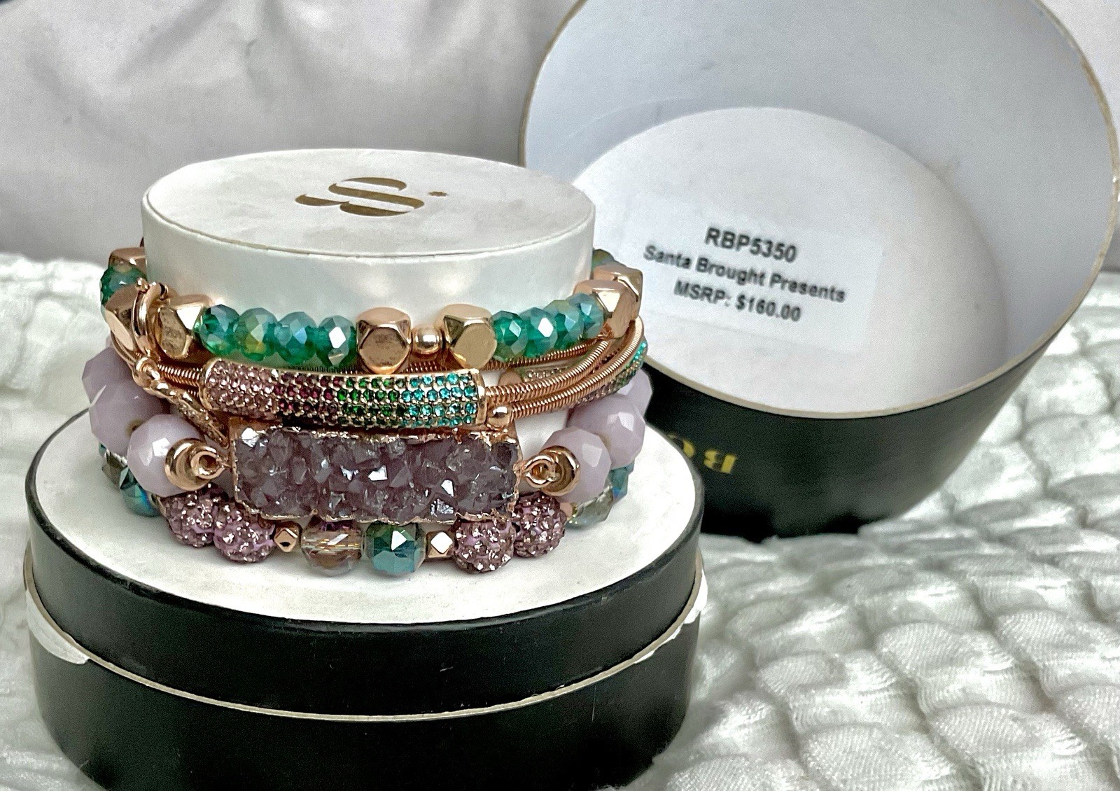 Bomb Party Retro Holiday Stack “Santa Brought Presents”