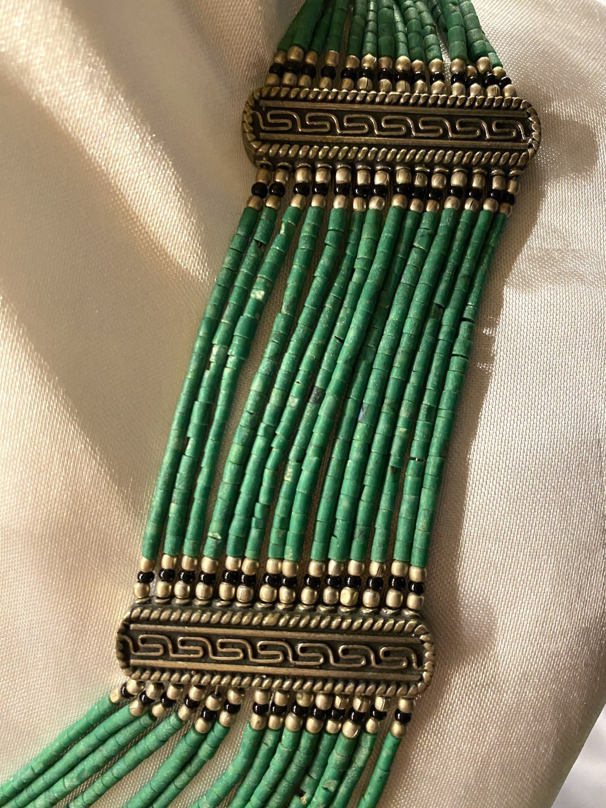 Vintage Necklace –Lapis Lazuli & Turquoise Statement-Handmade-Rare Find