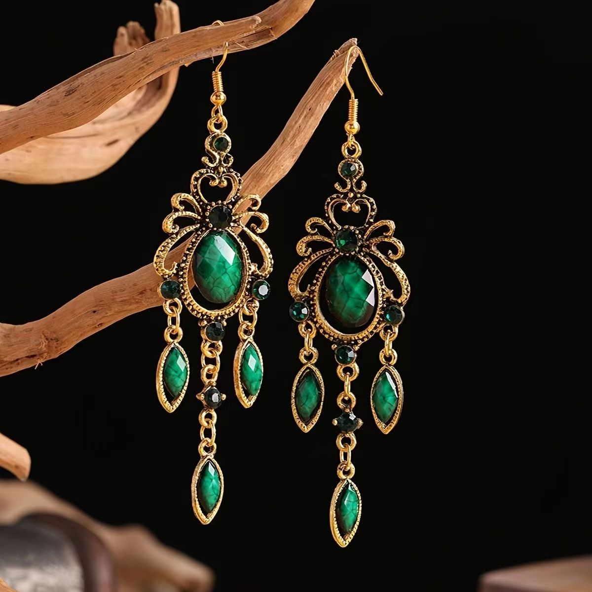 Vintage Bohemian style unique design tassel earrings