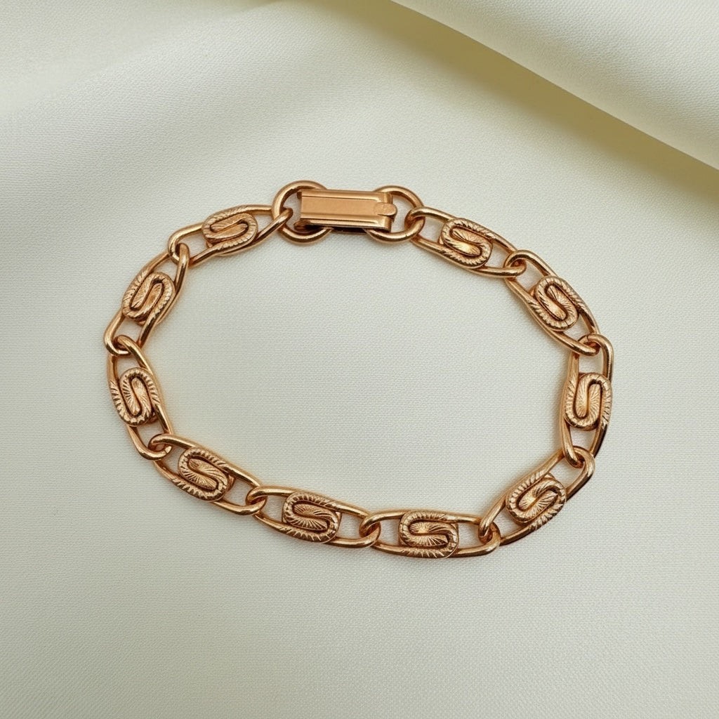 Pure Copper Hammered Scroll Bracelet • Vintage Style • Adjustable & Plus Sizes