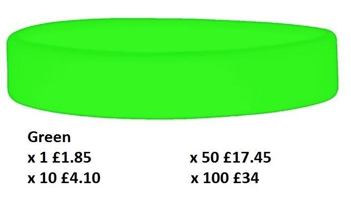 Silicone Wristbands Rubber Plain Reusable For Events Charity Fashion Bands-Adult