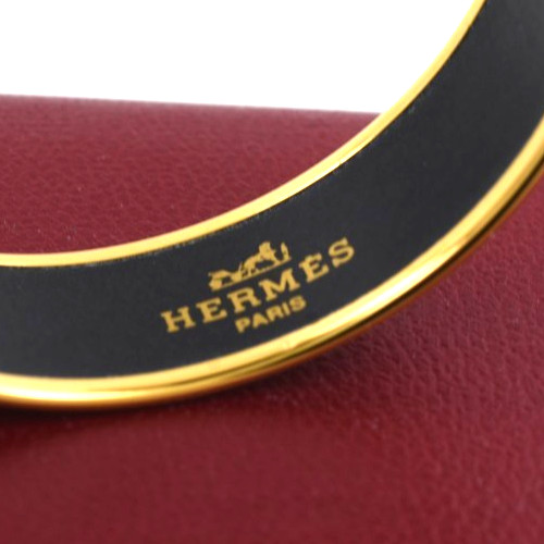 Hermes Enamel Bangle Bracelet EXCELLENT Bird Motif Paris