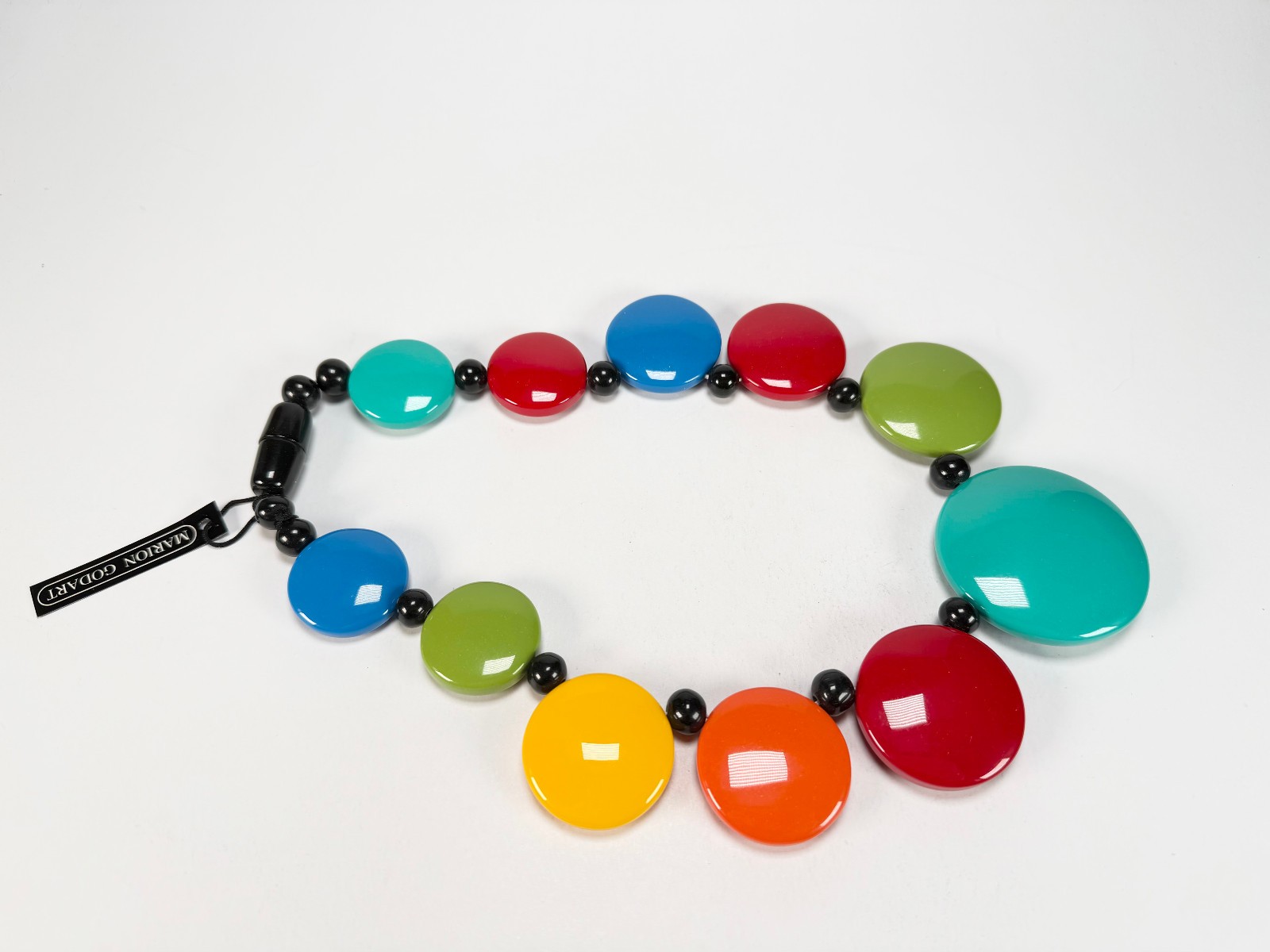 Marion Godart – Confetti “Bouclier” Multi-Colour Mix Resin Necklace