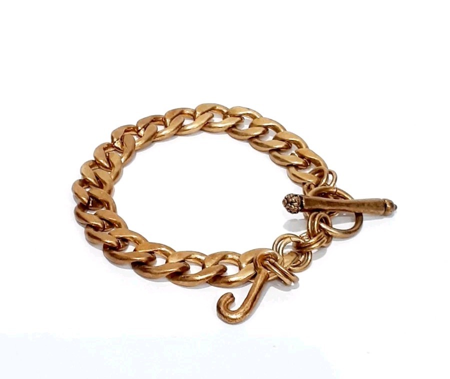 Vintage Juicy Couture J Charm Toggle Bracelet SEE DESCRIPTION Free Ship!