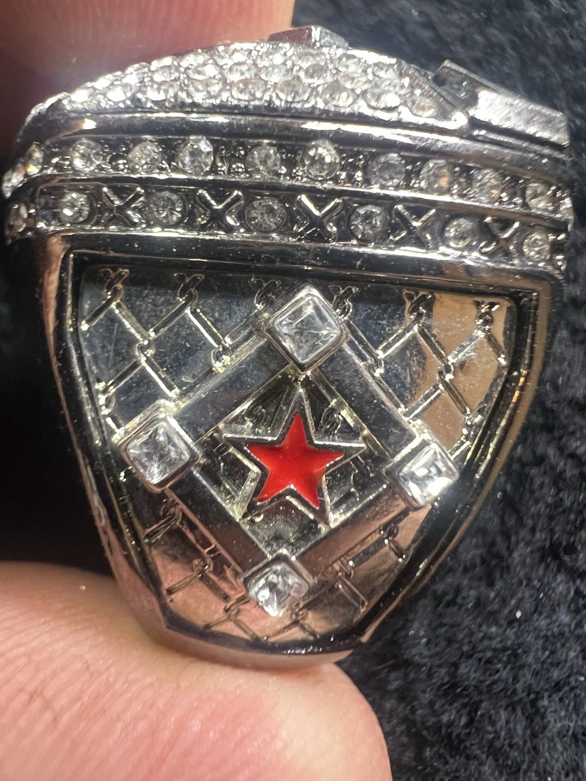 WOW Baseball Finalist Large Championship Style Ring Zinc Alloy Size 10(32)