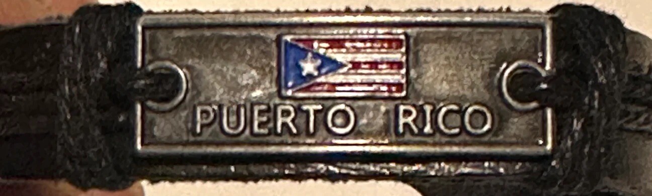 Puerto Rico Flag Bracelet Rectangle Cast