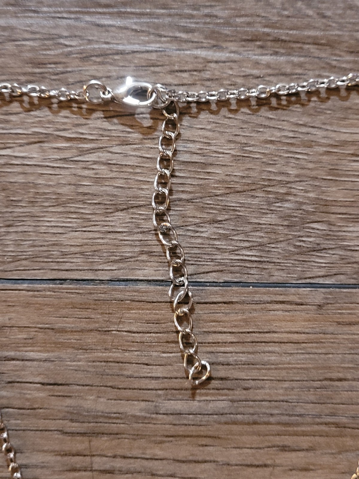 Silver Tone Pendant Necklace “Simply ” Blessed Lobster Clasp Women’s…