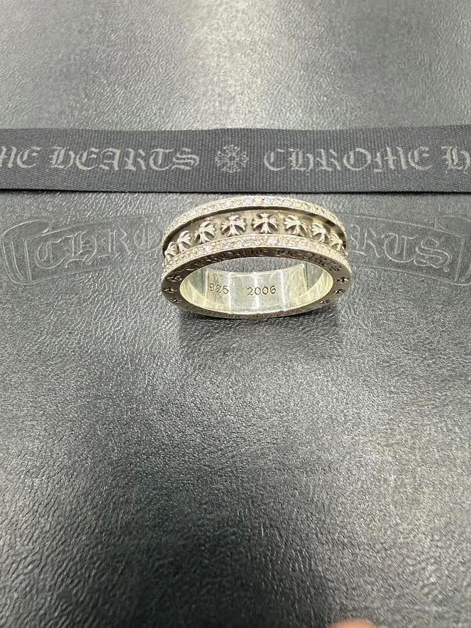 Authentic Chrome Hearts Diamonds Ring Mini Plus 2006 Size 11.5