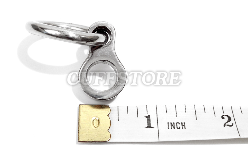 Removable Ring Polished Pendant for 8mm and 6mm Collars, Cuffs & Leg Irons