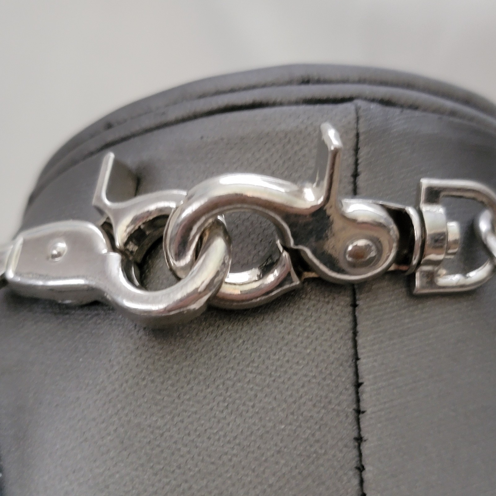 Biker Double Curb Link Silver Tone Chain Unisex Silver Padlock Necklace 19″ 13mm