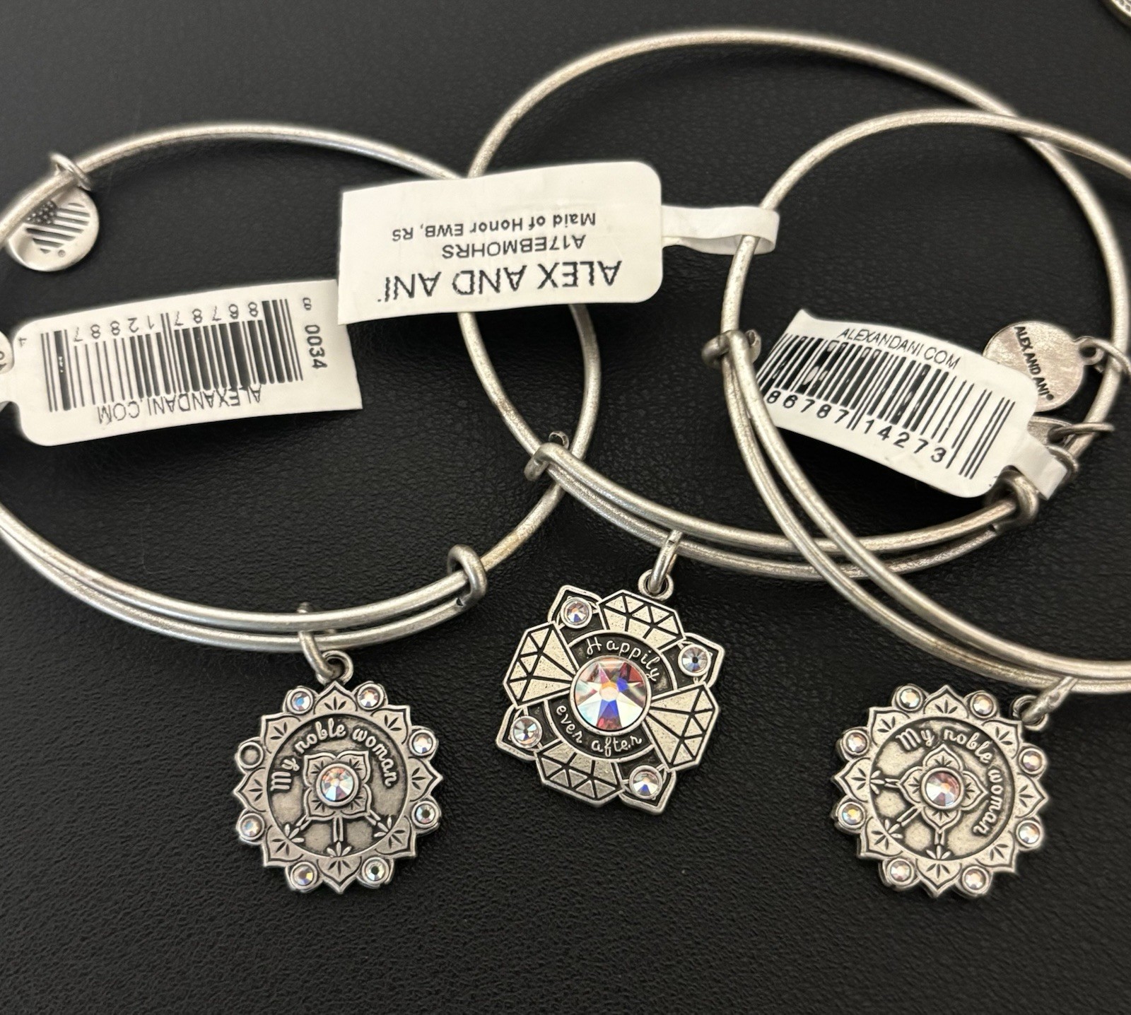 Alex and Ani 12pc NWT Mixed Lot Gold & Silver Tones Charm Bracelets