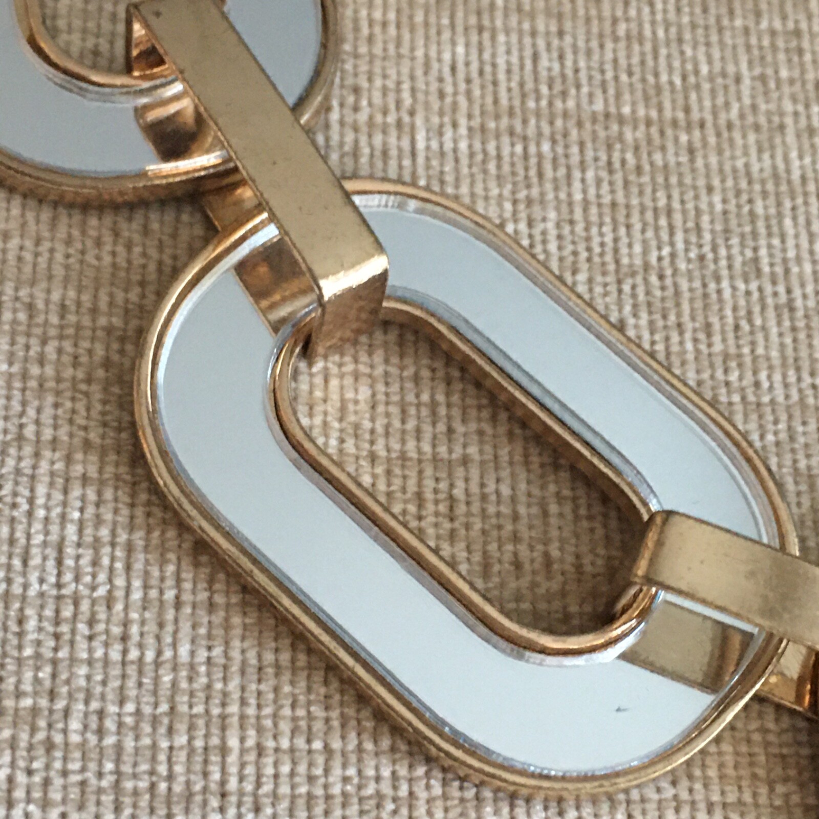 Reflective Statement Necklace 34″ Adjustable