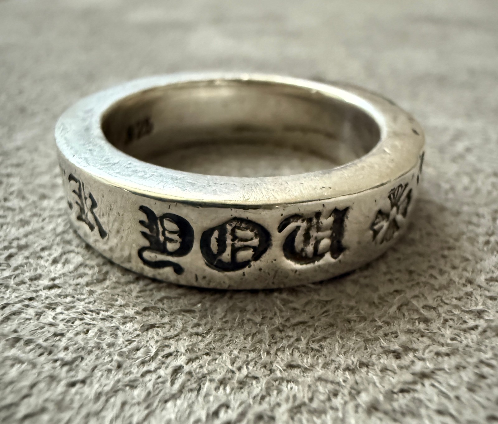 Chrome Hearts Fxxk You Spacer Ring 6mm 🔥 Best Price *Pre Owned* 2003 Size 9.5