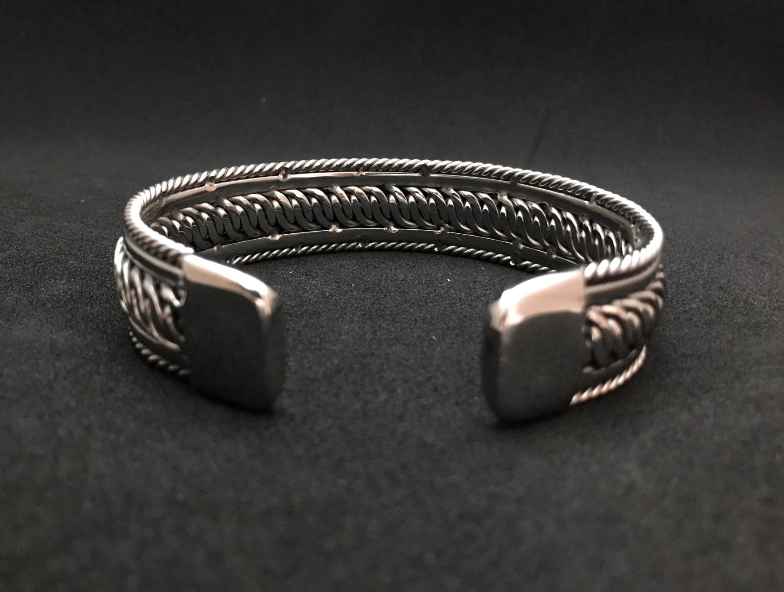 Bracelets Bangle Handmade Stainless Steel welding wire Silver Color #14
