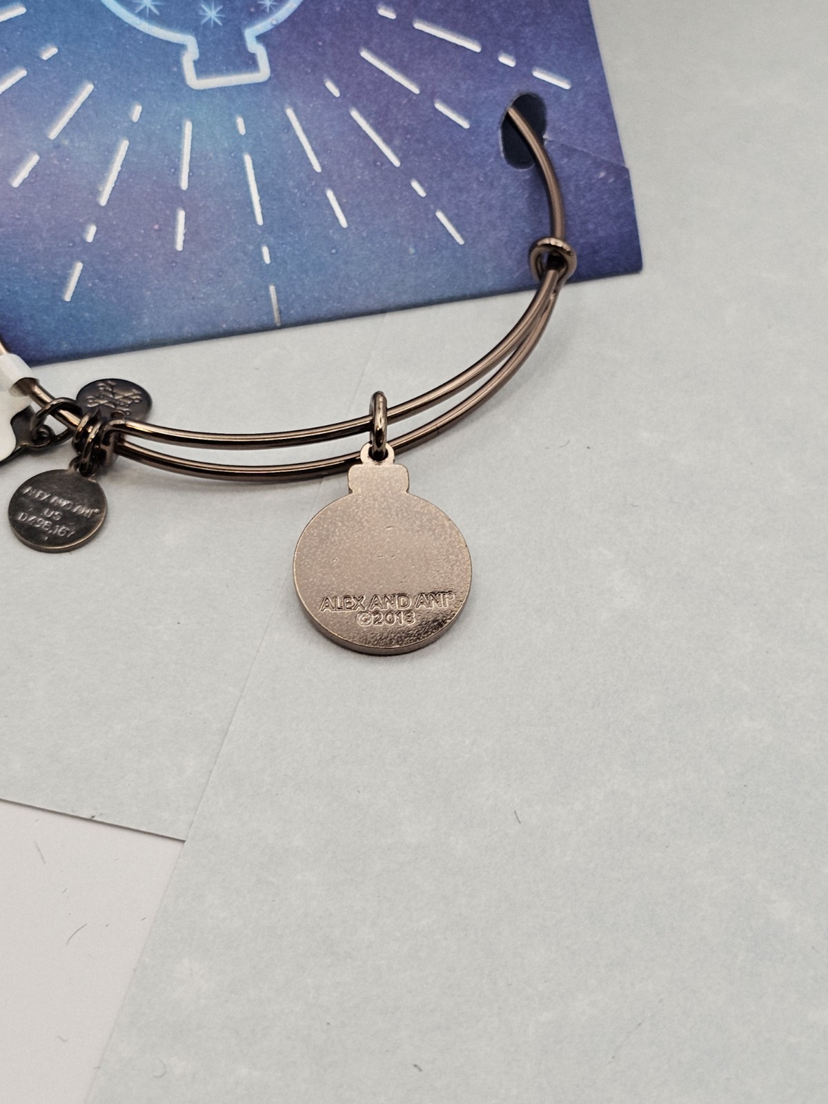 Authentic Alex & Ani Hello Winter Ornament, Metallic Hazel Charm Bracelet ✨️ 🎄
