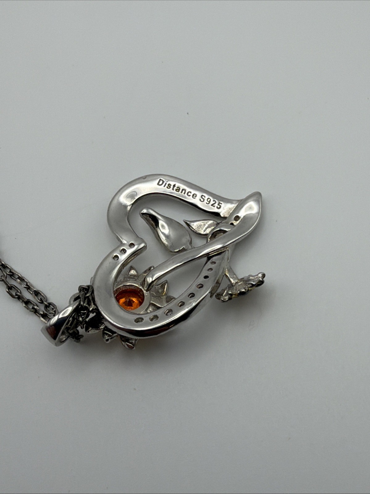925 Sterling Silver You Are My Sunshine Heart Sunflower Pendant Chain Necklace￼