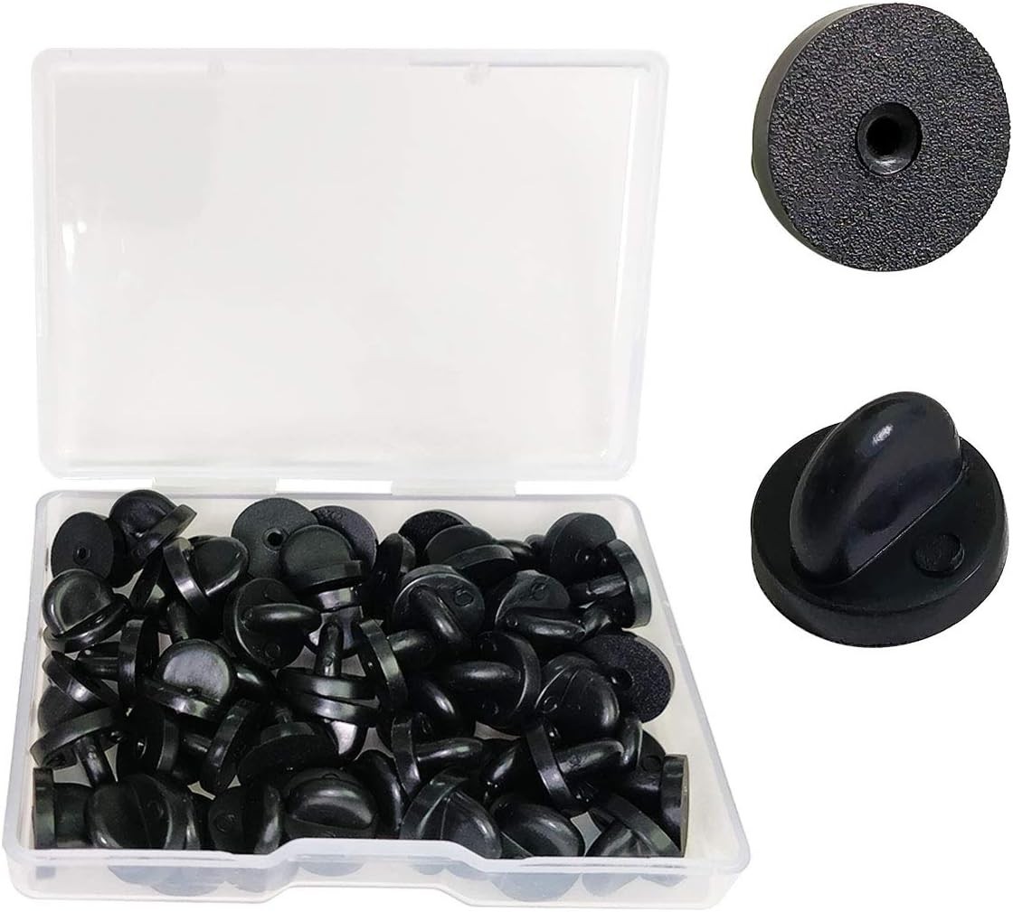 Versatile 50pcs Butterfly Clutch Lapel Pin Backs – Ideal for Uniform Replacement