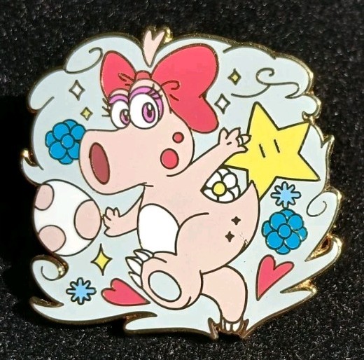 Super Mario Bros 2 Pink Birdo Enamel Pin Custom Rare Nintendo NES Retro Gaming