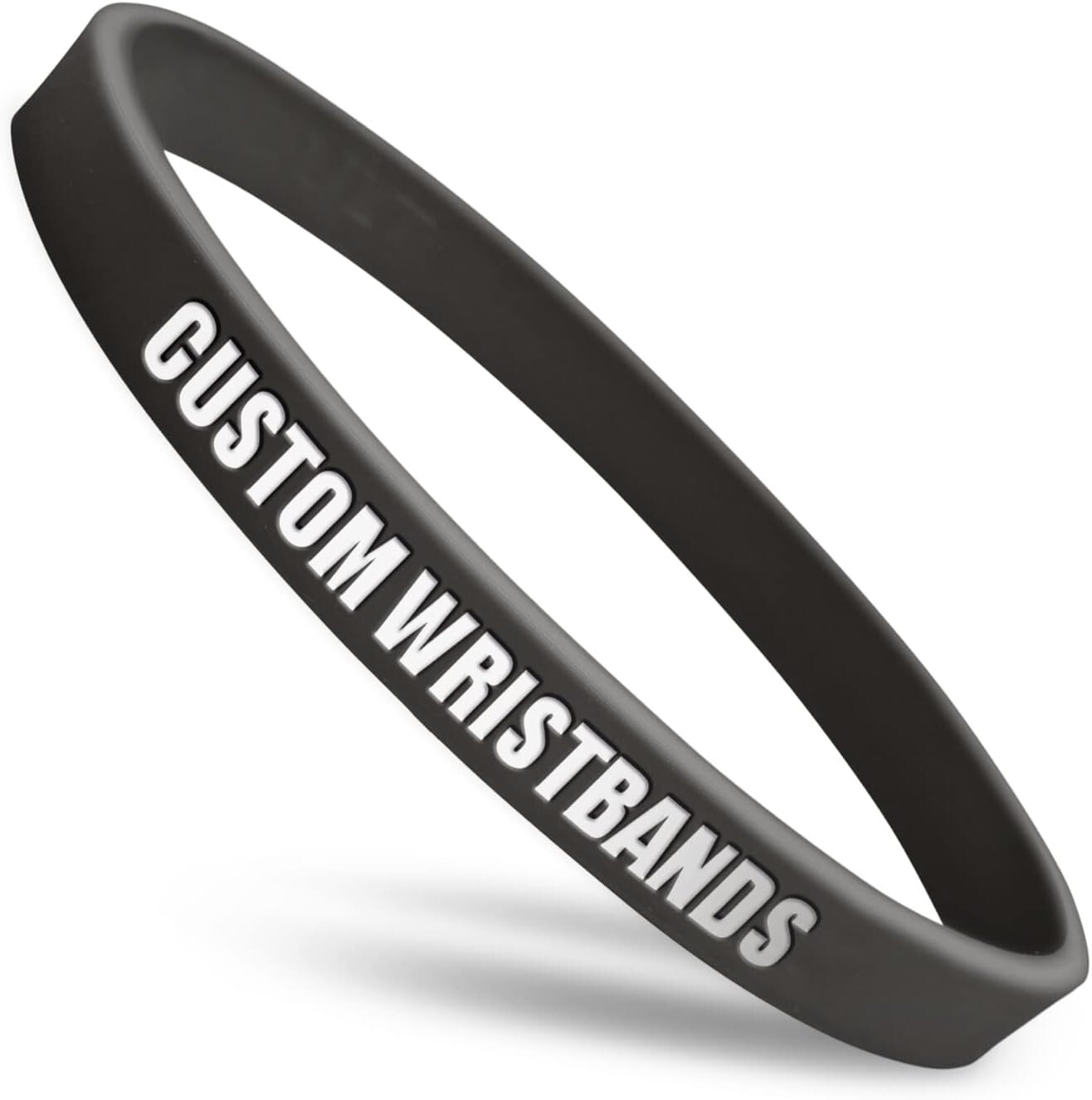 Custom Ultra Thin Silicone Wristbands, Personalized Customize Rubber Bracelets