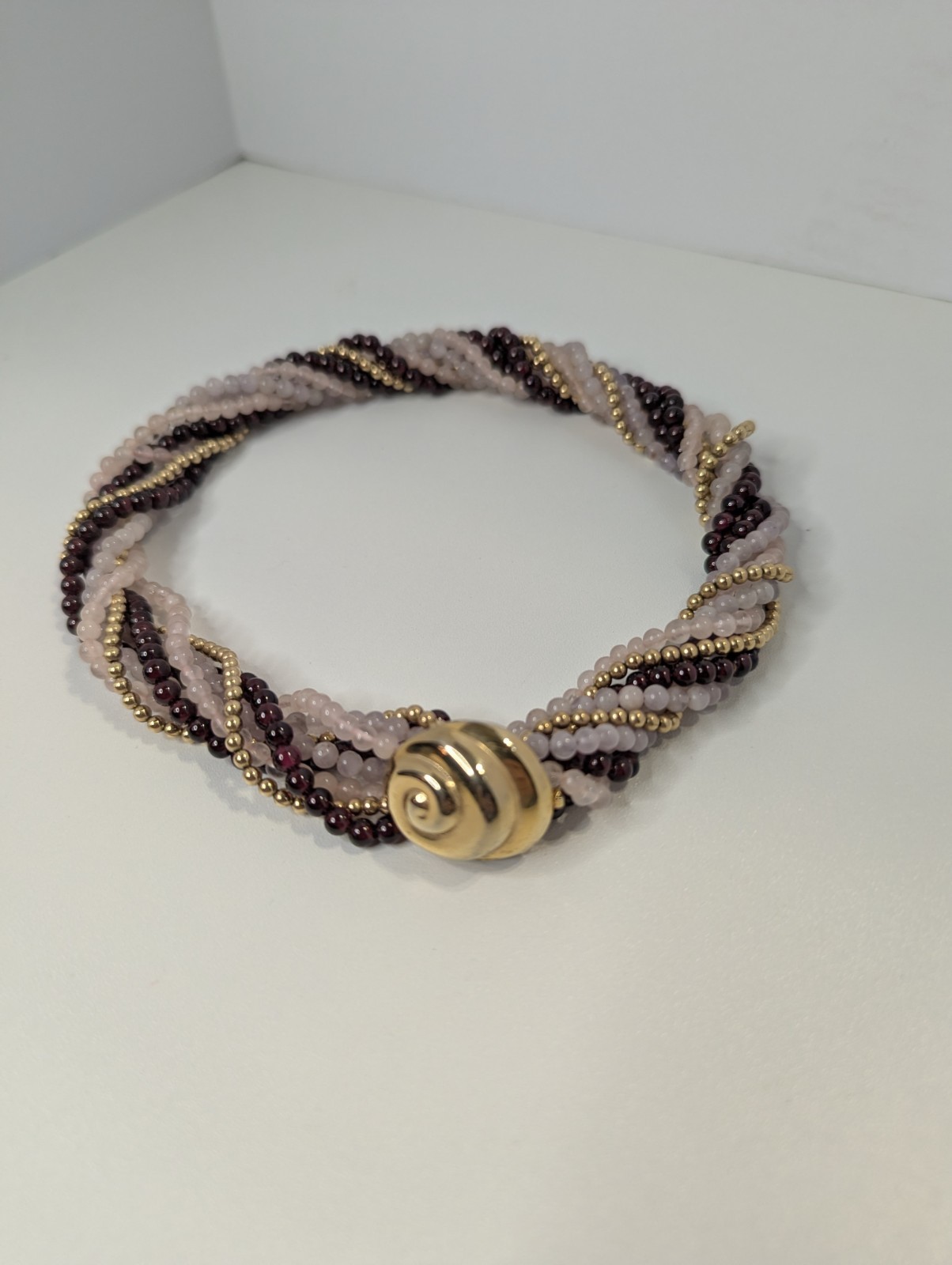 Vintage 1980 Twist A Bead 4 Strand Necklace with Clasp