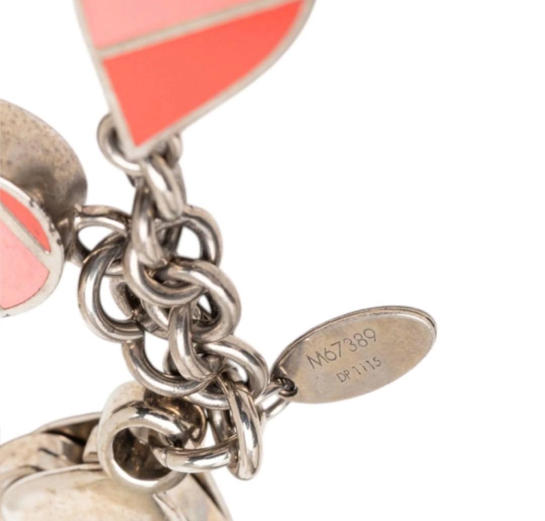 Louis Vuitton Monogram Flower Key Holder Metal Size 2.4in Made in France