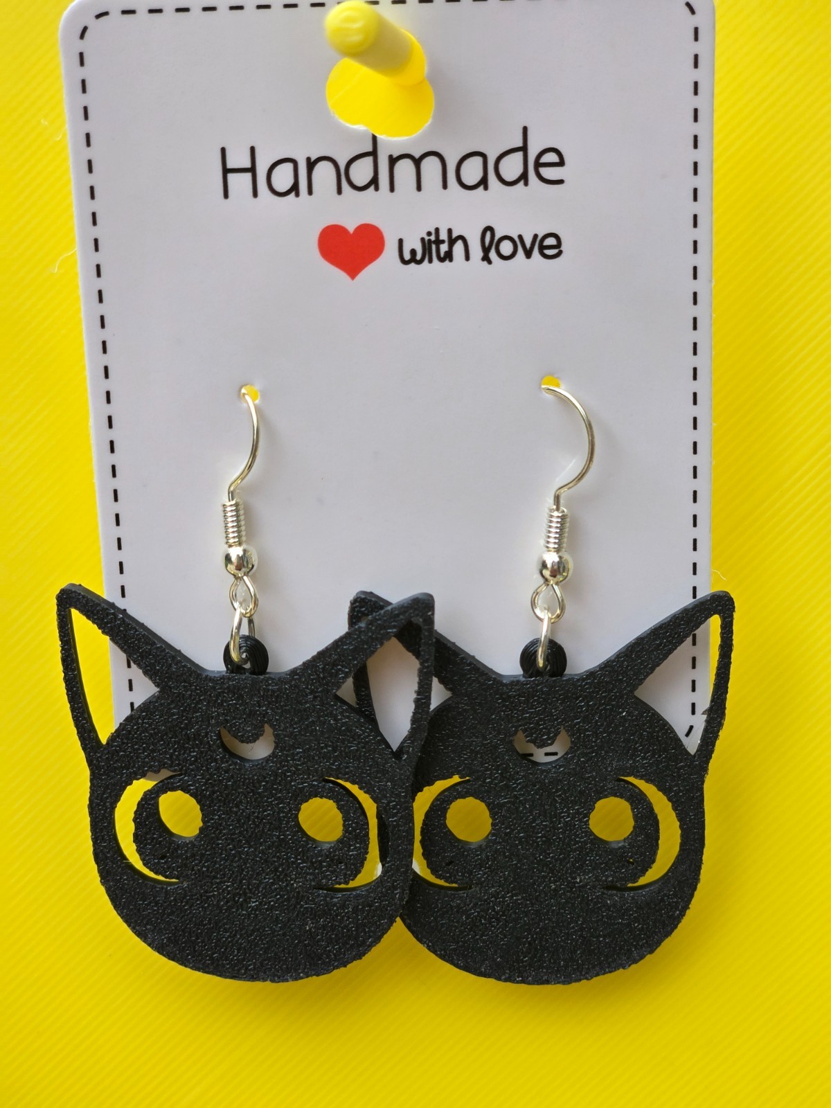 Black Cat Earrings – Lightweight Halloween & Everyday Cat Lover Jewelry