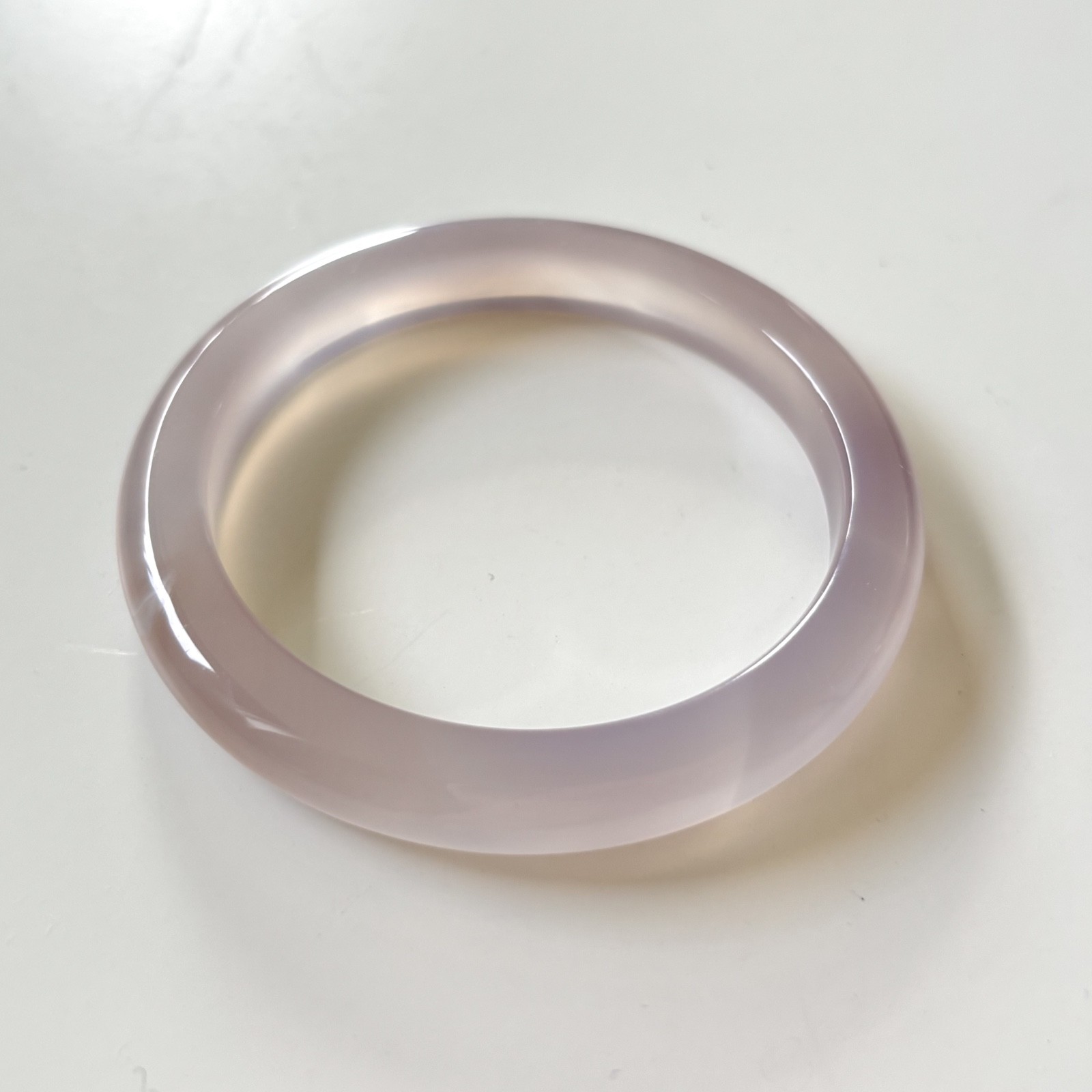 53mm Carnelian Agate Bangles Bracelets Smokey Purple Lavender Lace Agate Banding