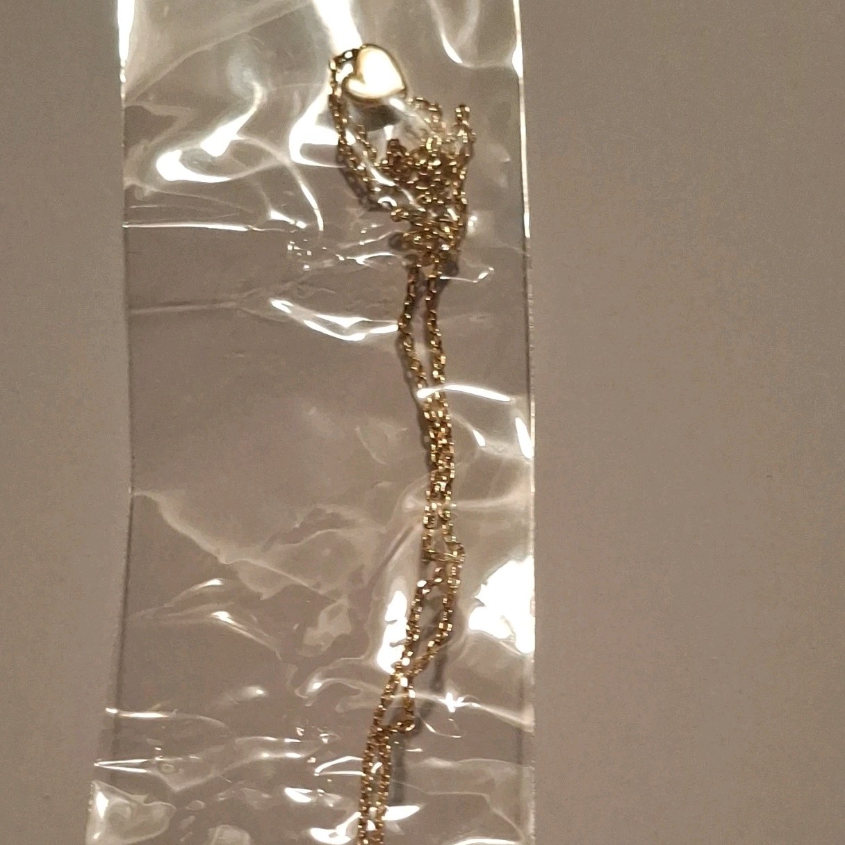 Gold Tone Cable Chain Charm Bracelet w/ Lobster Clasp Dangle Charm