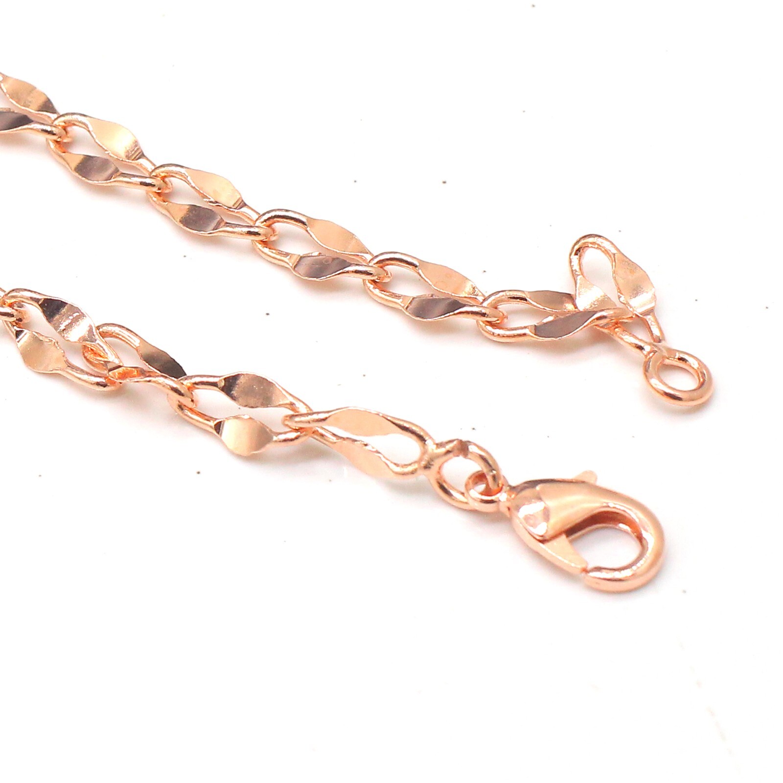 Pure Solid Copper Cube Chain Design Women And Men Chain Necklace Copper CPN19