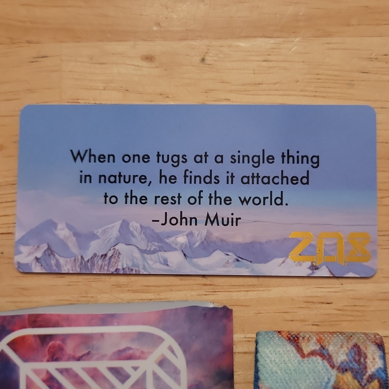 ZOX Denali Fabric Wrap Bracelet, Stackable Nature Theme, Multicolor.