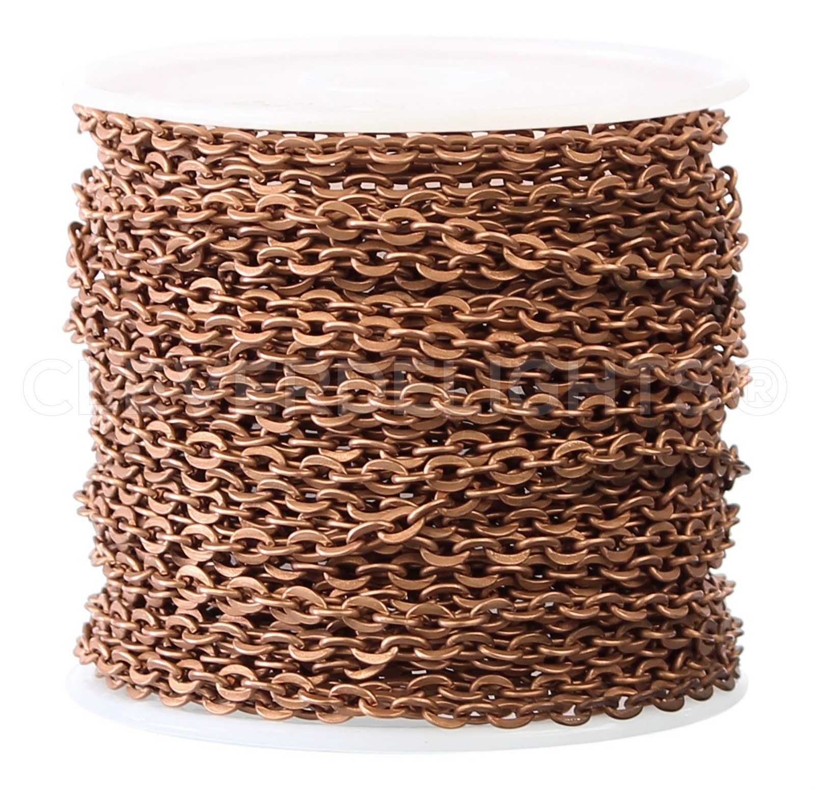 3x4mm Cable Chain – Antique Copper Color – 30 Feet – Bulk Craft Jewelry Chain…