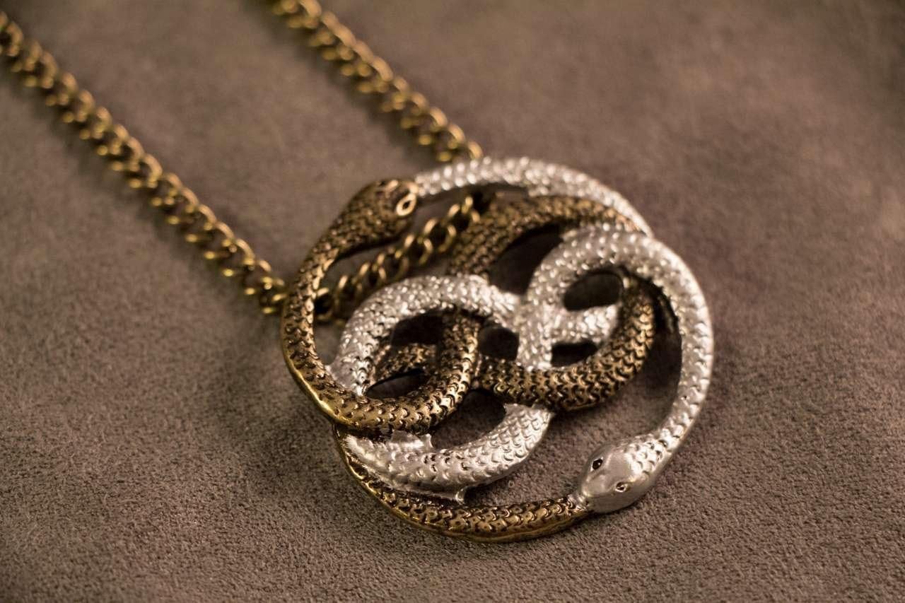 Auryn Necklace Pendant Gold & Silver (Inspired by The Neverending Story)
