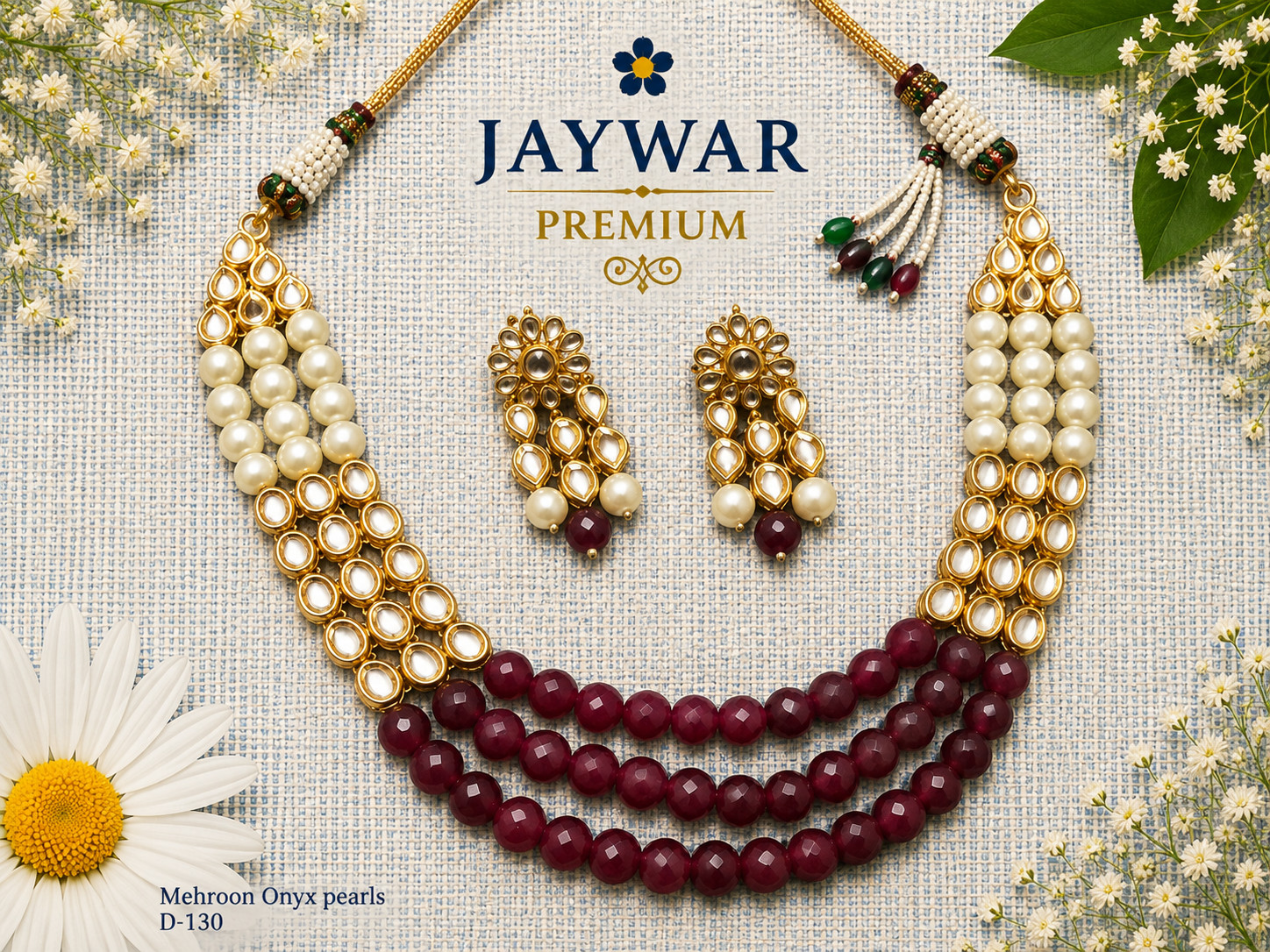 JAYWAR Kundan Choker Necklace Set Earrings Meenakari Bridal Jewelry Set Ethnic