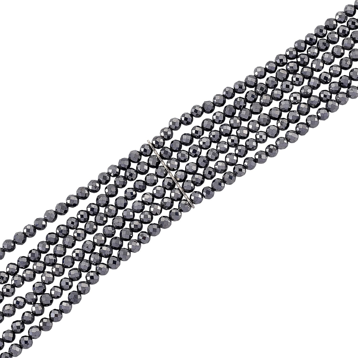 Terahertz 150.00 ctw Multi Row Necklace in Silvertone Stainless Steel 16-20 In