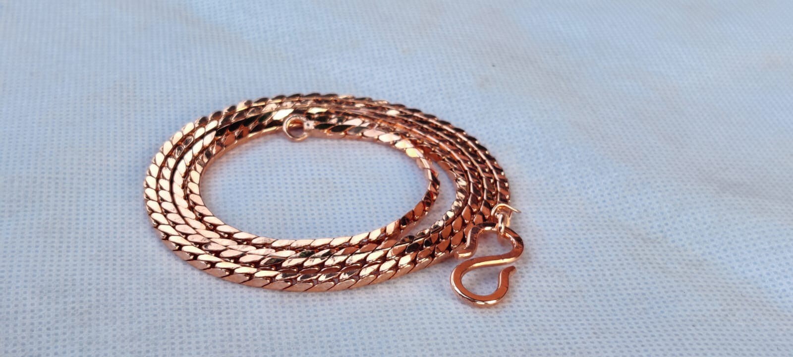 Antique 100% Solid Copper Chain Necklace length-16 Inch to 36 Inch Men And Women
